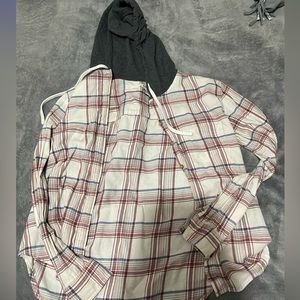 hooded flannel